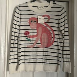Monkey sweater, striped, small